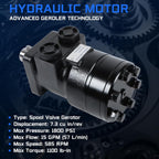 CM034P Hydraulic Motor for SaltDogg Spreaders & Augers