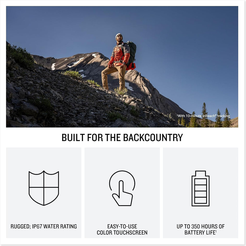 Garmin inReach Mini 3 Rugged Compact Global Satellite Communicator | Two-Way Texting, Emergency SOS Messaging, 350