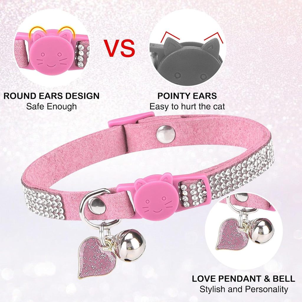Rhinestone Cat Collar Breakaway, Bling Sparkly Diamond