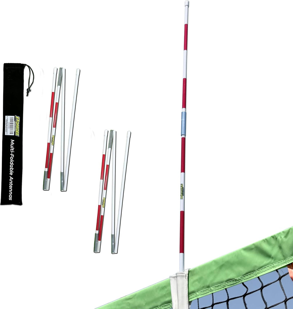 Multi-Foldable Volleyball Antenna Set – Portable Fiberglass Net Antennas for Indoor & Beach Volleyball – Regulation
