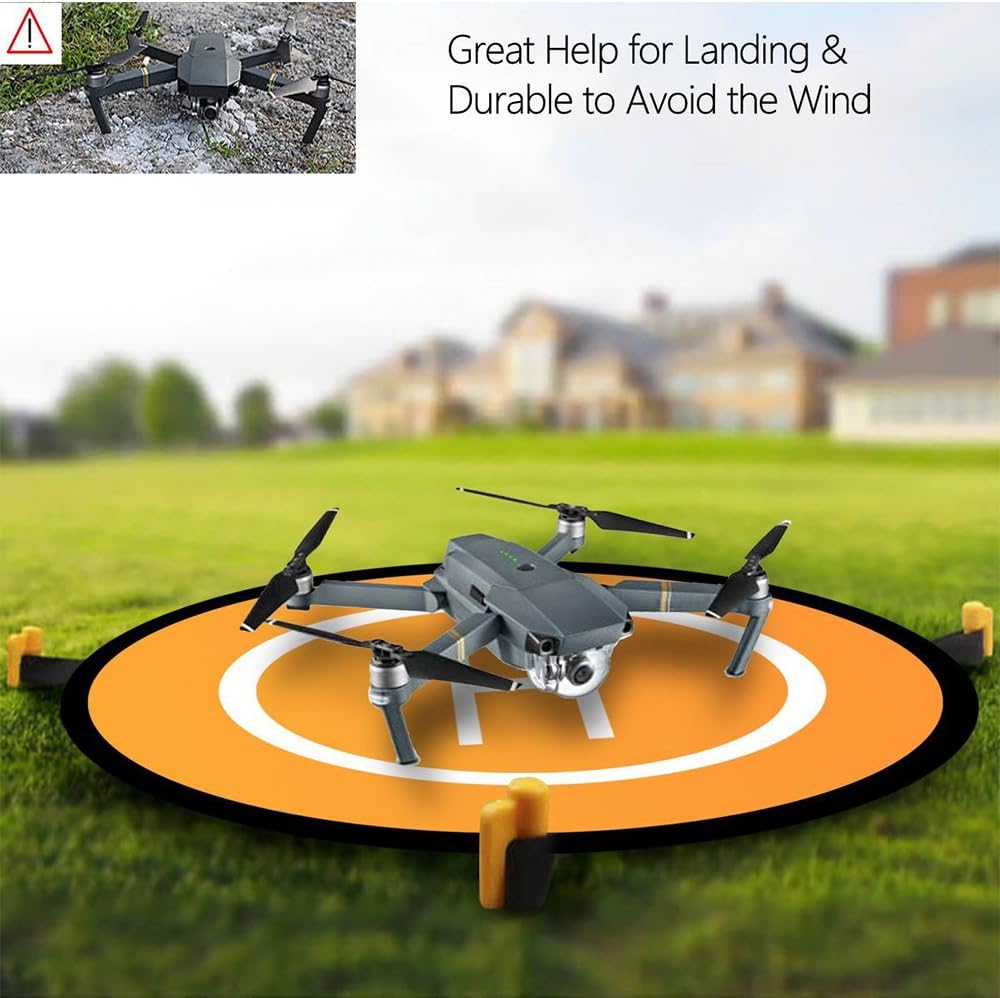 Drone Landing Pad, 30"/75cm Waterproof Portable Foldable Helipad Helicopter Landig Mat for DJI Mavic Pro Phantom