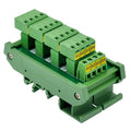 Slim DIN Rail Mount 10A/300V Pluggable Screw Terminal Block Distribution Module (5x4 Position)