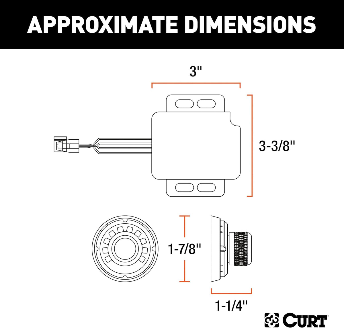 51170 Spectrum Proportional Trailer Brake Controller, Dash-Mount Knob