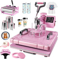 8 in 1 Heat Press Machine 15x15 Inch, Heat Press for T-Shirts, Bags | Swing Away Digital Sublimation Heat Press