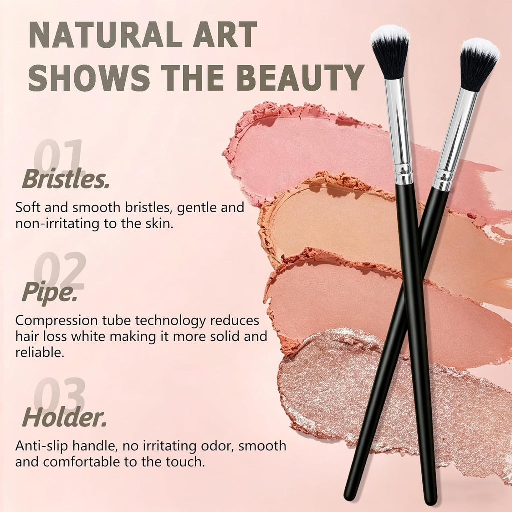 Makeup Brush Set, Premium Synthetic 14 Pcs Makeup Brushes, Travel Makeup Brush Set for Foundation, Concealer, Blush
