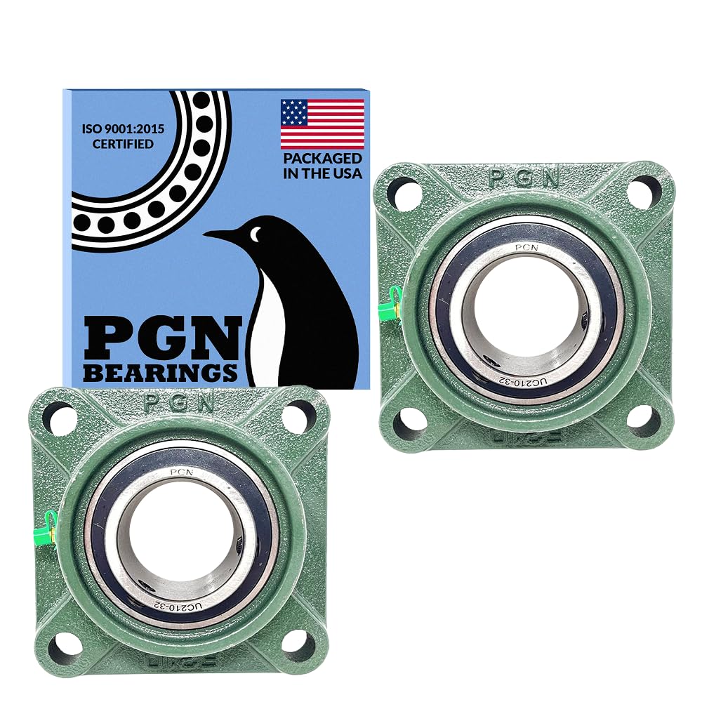 PGN UCF210-32 (2 Pack) Square Flange Bearing 2" Bore
