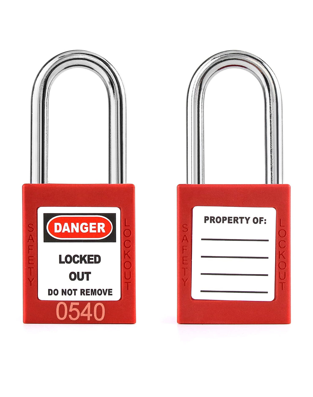 Lockout Tagout Locks, Safety Padlock, 5 Padlocks with 10 Keys