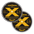 10 Inch Table Saw Blade/Miter Saw Blade, 40T for Ripping, Cross Cutting&60T for Fine Finish Wood Cutting, 2 Pack