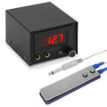 Digital Tattoo Power Supply Kit w/Flat Foot Pedal - Black
