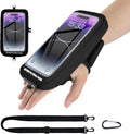 Phone Holder for Running, Running Armband Phone Holder with Carabiner, Phone Armbands for iPhone 17 16 15 14 13 12