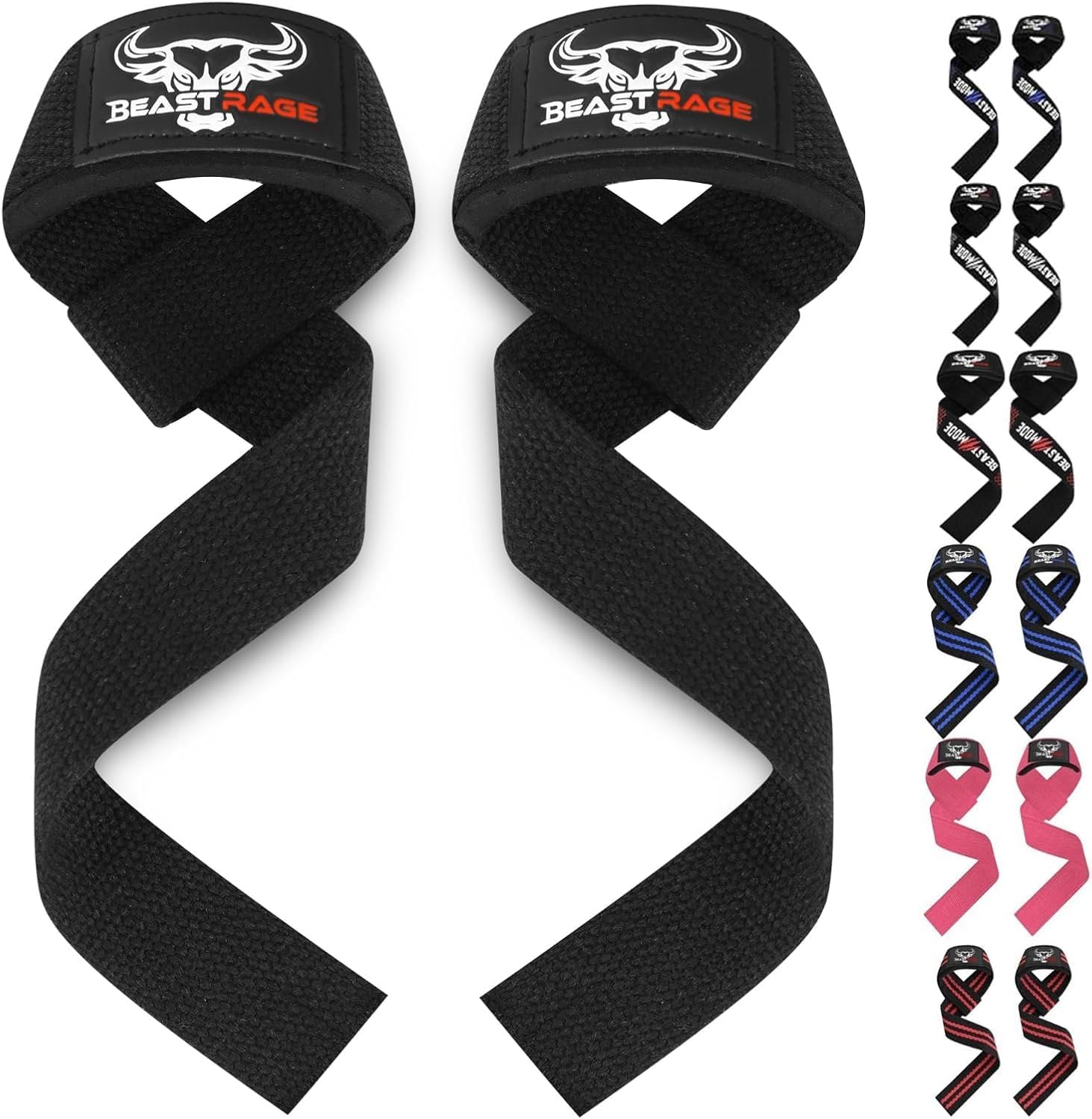 Lifting Wrist Straps for Weightlifting, Straps Gym Grip Power Workouts Lifting Straps Padded Neoprene & Premium