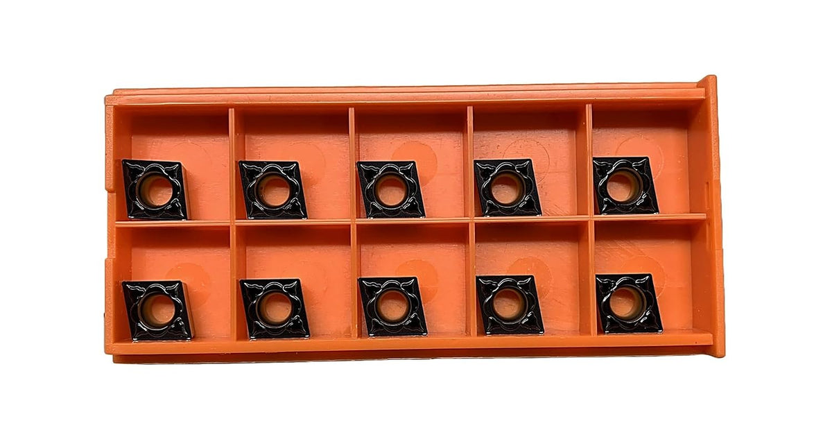 Accusize CCMT32.51 Carbide Insert CVD Coated 10-Pack