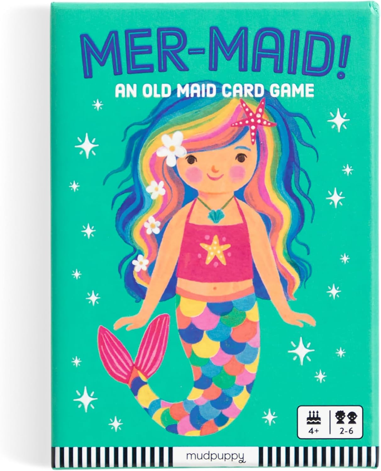 MER-Maid! – Mermaid Version of Classic Kids Old Maid Card Game with Cute Illustrations of Mermaids for Children Ages