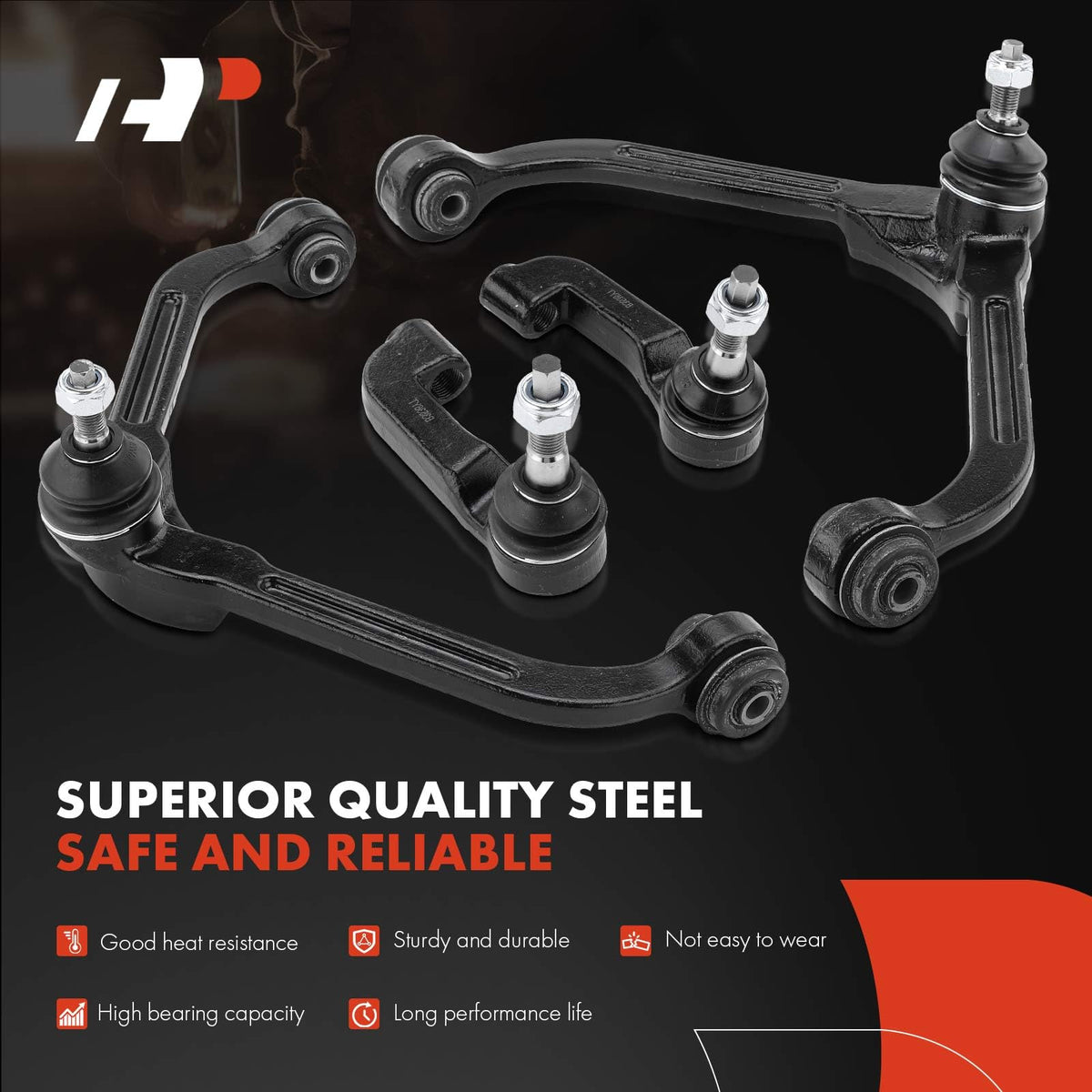 A-Premium 6Pcs Suspension Kit, Front Upper Control Arm