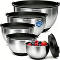 Premium Mixing Bowls with Airtight Lids Set, 22Pcs Thicker Stainless Steel Mixing Bowl Set, Large Prep Metal Bowls