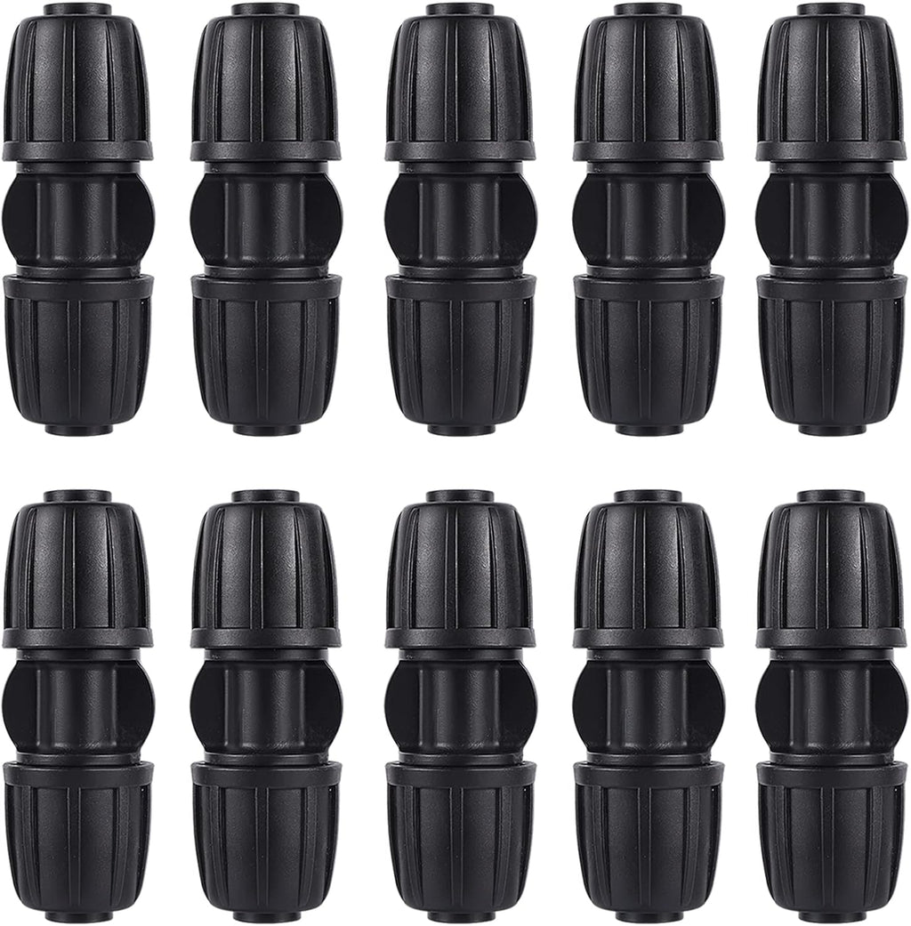 10 Pack 1/2 inch Irrigation Fittings Coupling Connectors Anti-Drip