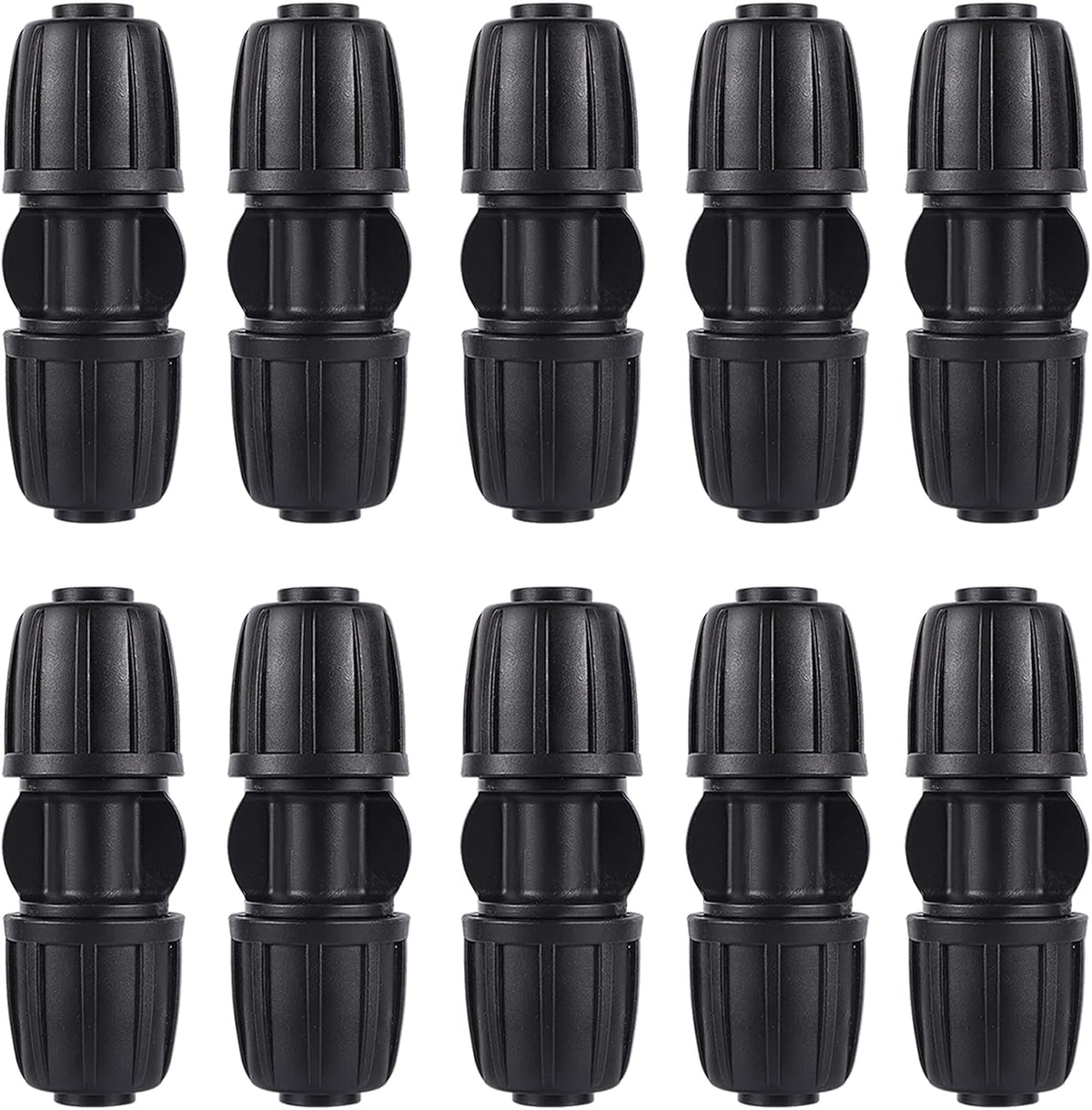 10 Pack 1/2 inch Irrigation Fittings Coupling Connectors Anti-Drip