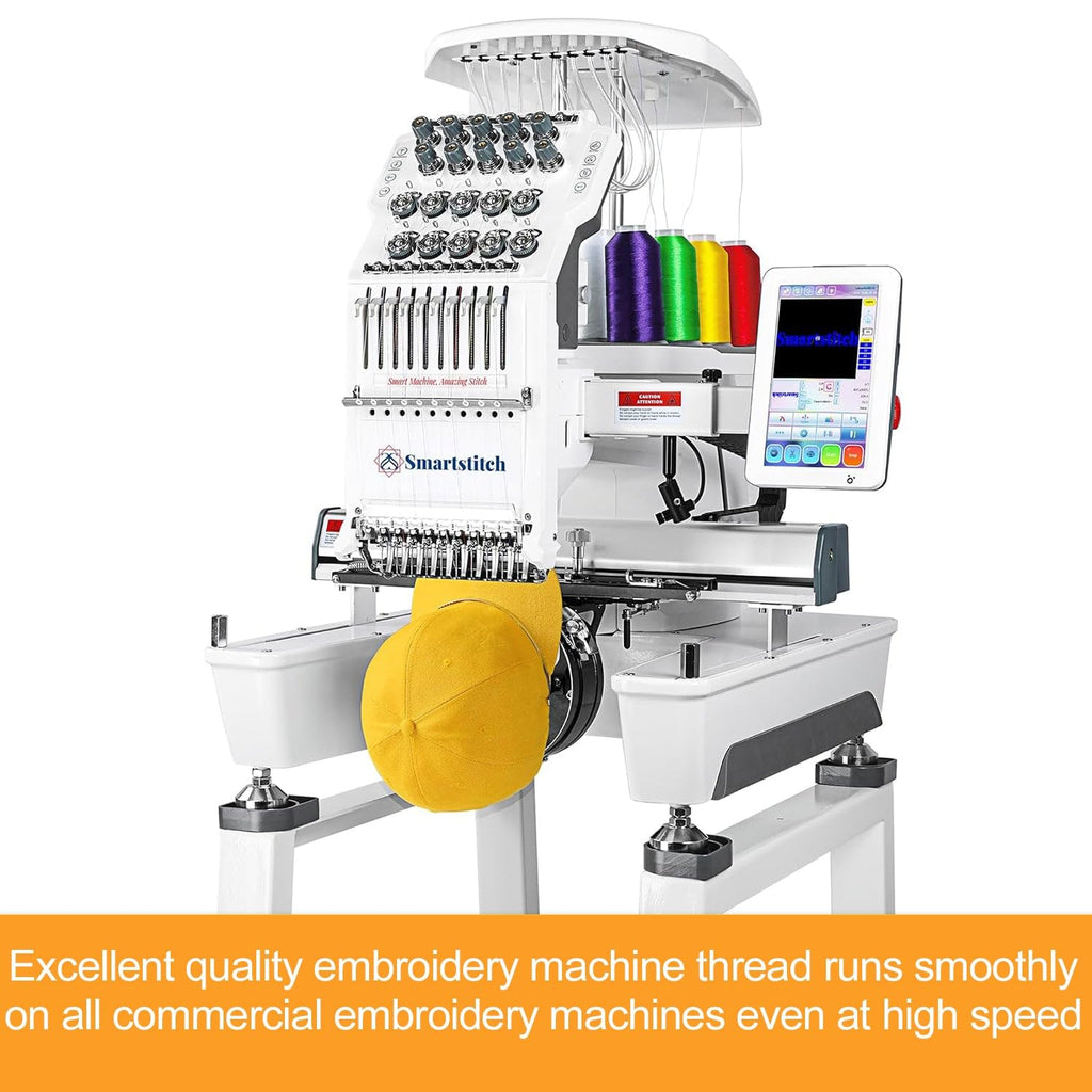 5000M Huge Spool Embroidery Machine Thread - Black