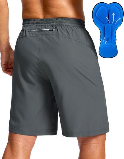 Men's Mountain Bike Shorts 4D Padded Baggy Bicycle Biking Riding Lightweight Cycling Shorts with Zipper Pockets