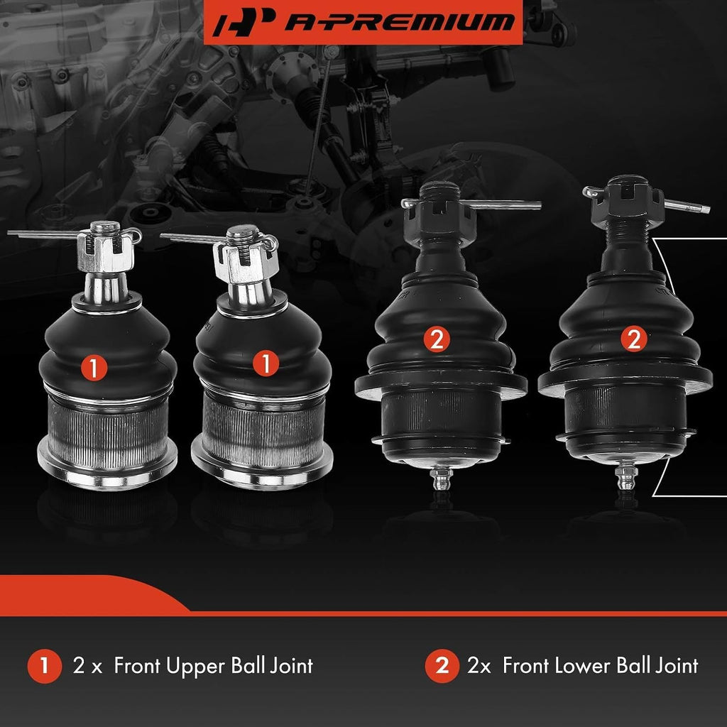 A-Premium Front Upper & Lower Ball Joint Kit, Compatible with Ford, Lincoln