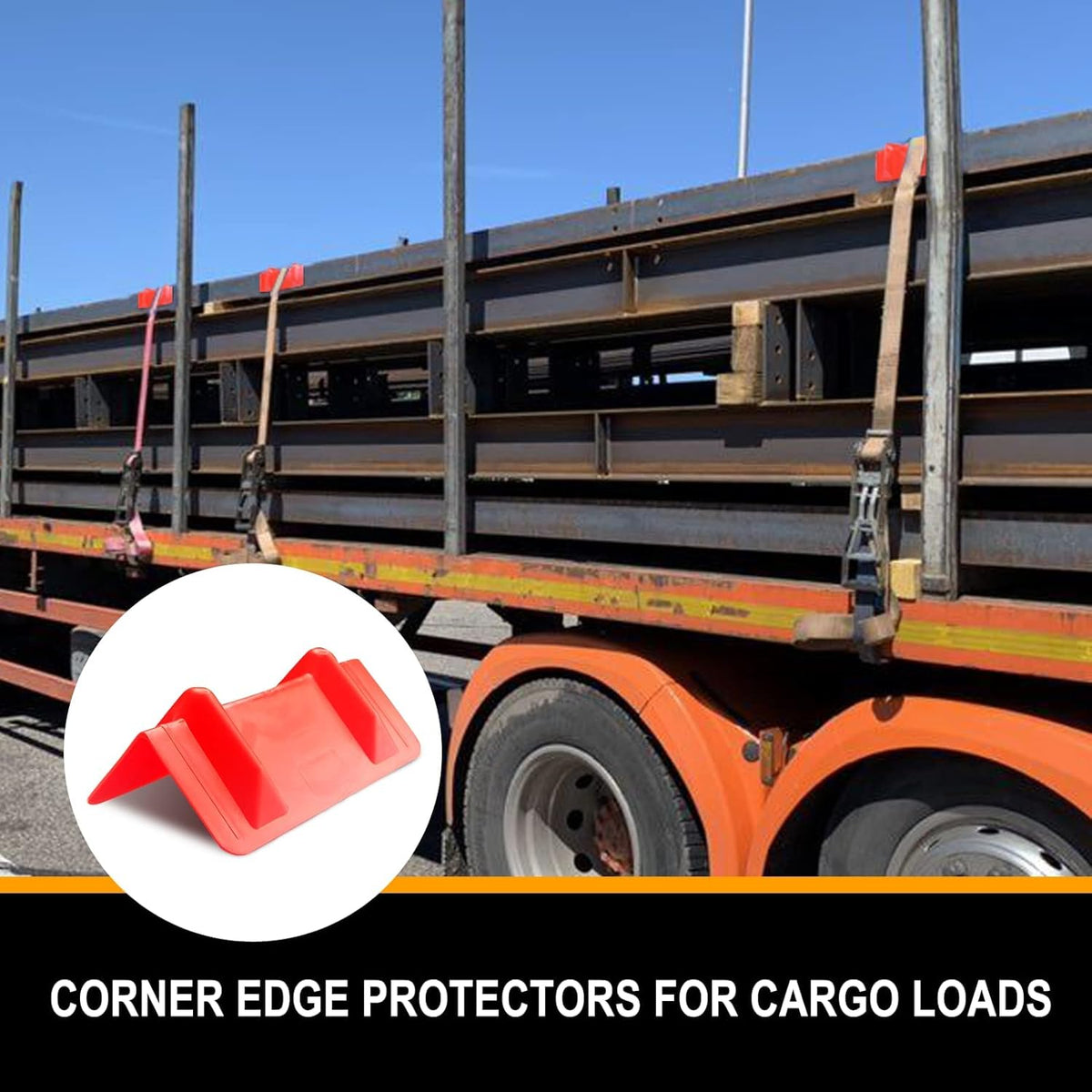 ENJ 20 Pack Flatbed Edge Protectors for Cargo Loads Corner Protectors Flatbed Used Together with Webbing to Protect