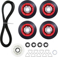Dryer Repair Kit Replacement For Kenmore 110.85091401 Elite Front Loader Dryer, Kenmore 90 Series - 110.60922990 11060922990 With Roller, Belt & Pulley Etc