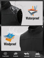 Men's Lightweight Softshell Golf Outdoor Vest Outerwear Black M