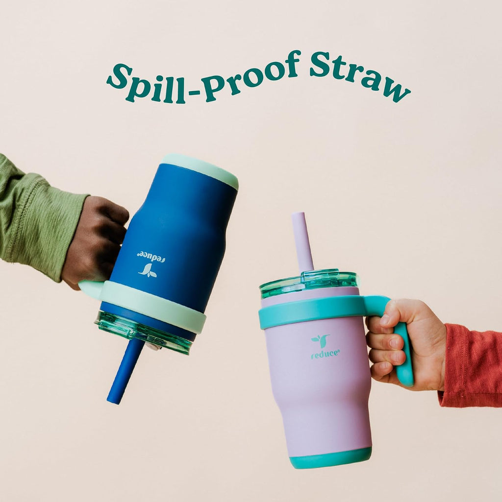 14 Oz Coldee Kids Tumbler with Lid and Straw - Coldee Insulated Travel Mug - Spill-Proof, Sweatproof Stainless Steel