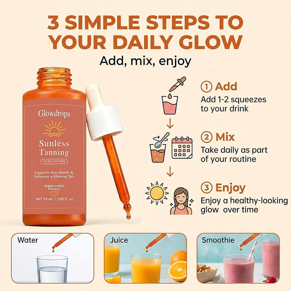 Glow Drops, Glowdrop Tanning Drops, 50ml