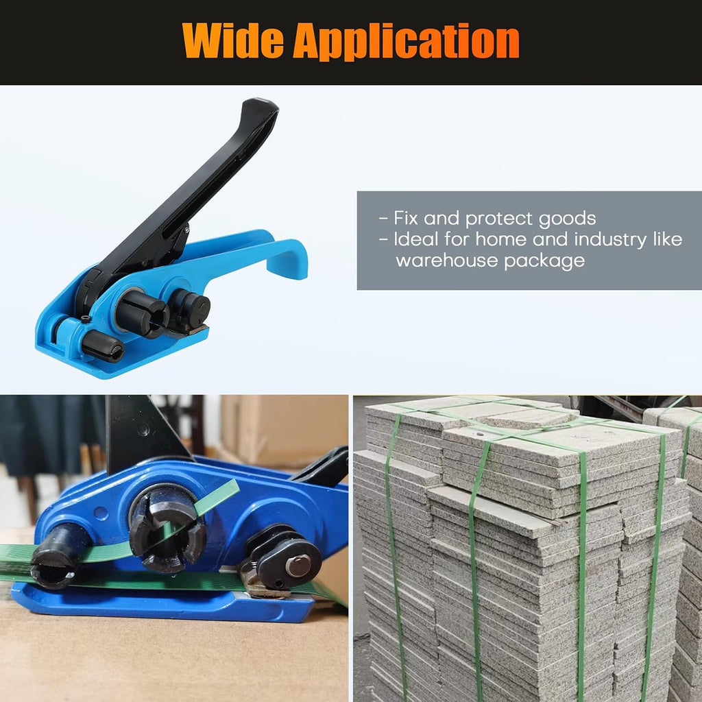 Poly Strapping Tensioner & Cutter Manual Strapping Tools (Blue)