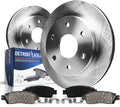 Rear Brake Kit for Chevrolet GMC Silverado Sierra 1500 Tahoe | Yukon Astro Safari [6-Lug] Replacement Brakes Rotors