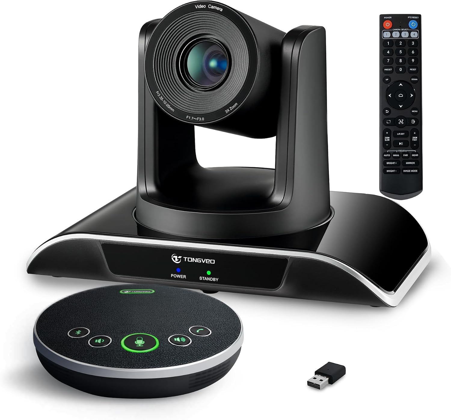 All-in-One Conference Room Video Camera System Al Auto-Tracking HD1080P 60fps 3X Optical Zoom USB3.0 HDMI PTZ Camera