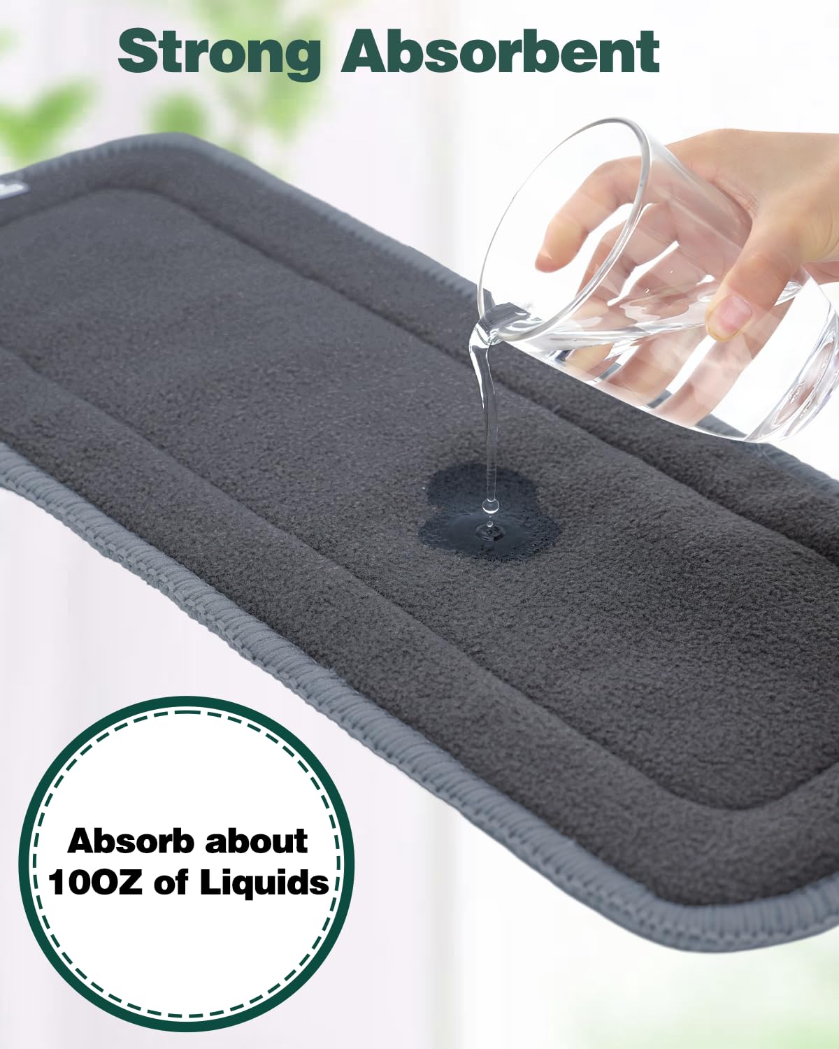 Baby 5-Layer Charcoal Rayon from Bamboo Reusable Liners for Cloth Diapers Nappies,Pack of 12 Inserts,12ZTN
