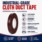 CDT-36 Burgundy Cloth Duct Tape, 3 Inch x 60 Yards