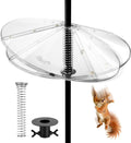 Spring Squirrel Baffle for Bird Feeder Pole, 19.6” Oversized Spring Squirrel Guard Defender, Bird Feeder for Outdoors