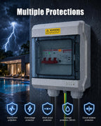 50A Spa GFCI Disconnect Panel, 240V IP66 Outdoor Breaker Box