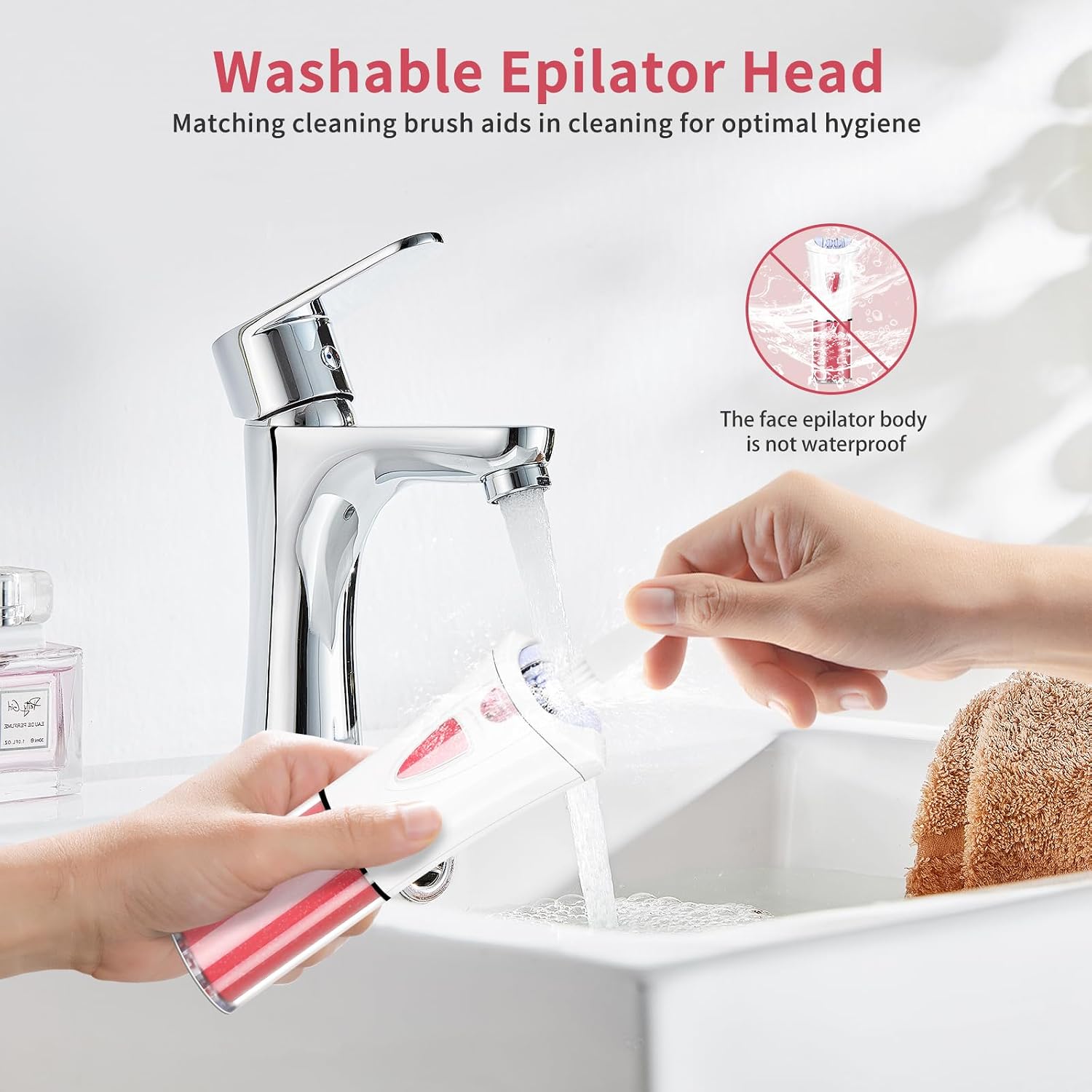 2026 Upgraded Facial Epilator for Women,Smooth Glide Cordless Hair Removal Device with LED Light,Precise & Painless