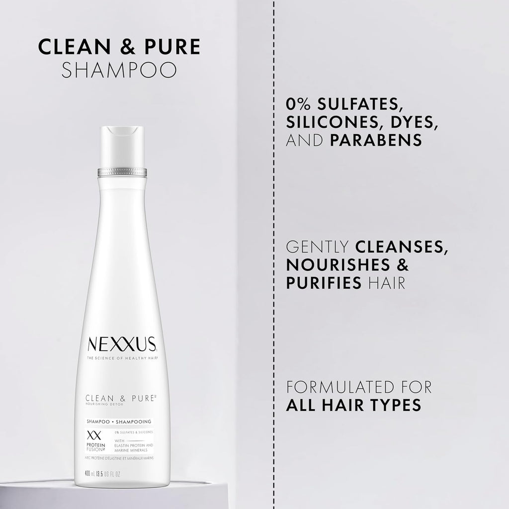CLEAN & PURE Shampoo Detox for Professional-Level Silicon, Sulfate & Paraben Free Hair Care Powered by Clarifix