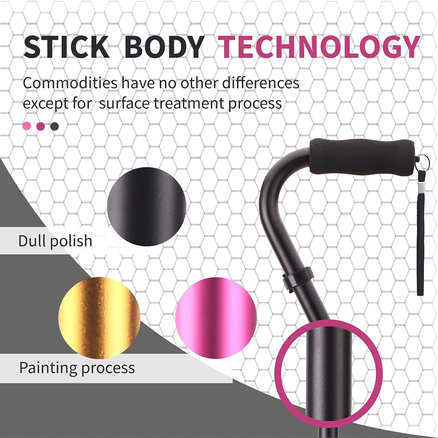 Walking Canes Stablize Women Quad Canes for Seniors & Adults Foldable Adjustable for Men & Women Heavy Duty