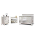 Furniture Farmhouse 3-Piece Nursery Set with 4-in-1 Convertible Crib, 4-Drawer Dresser, and Changing Table with