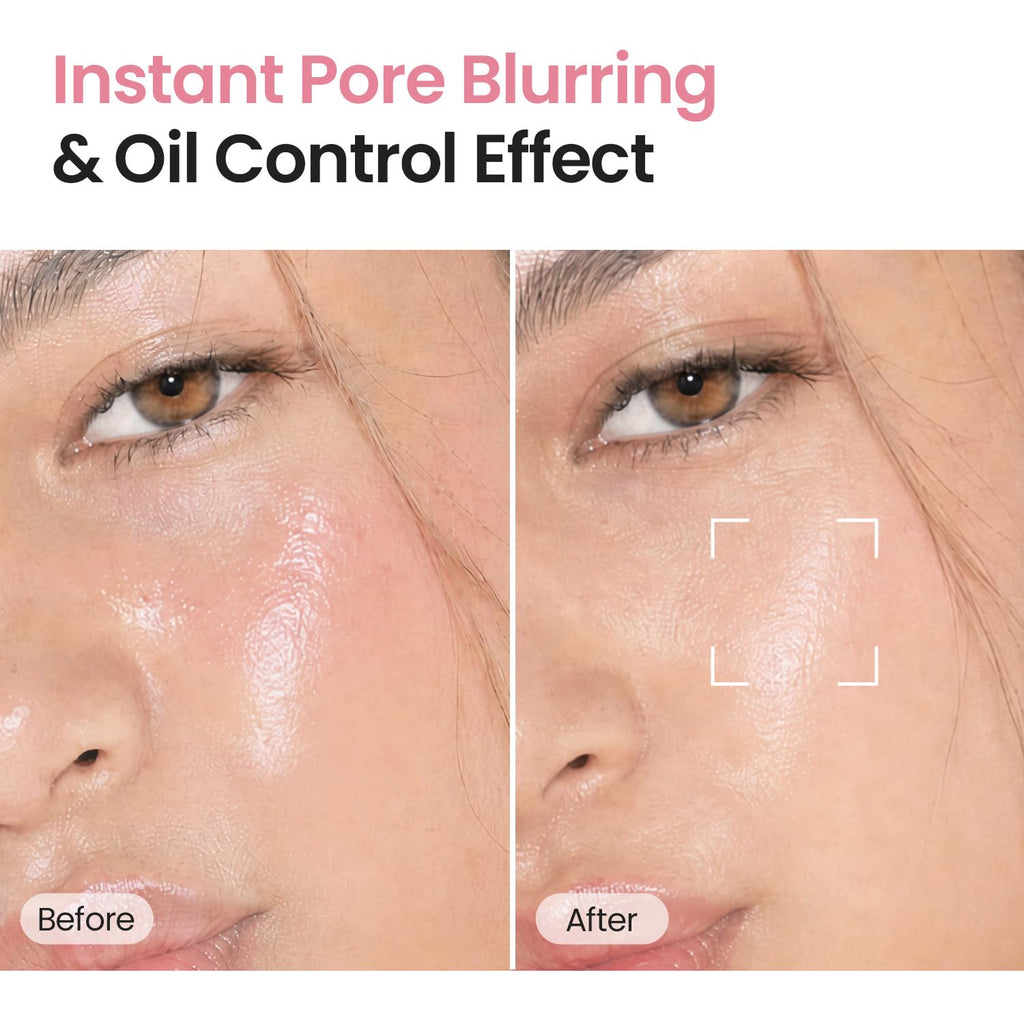 SKINFOOD Peach Cotton Pore Blur Pact - Sebum Control Pack with Silky Texture - Long Lasting Makeup Fixing - Pore