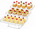 Clear Cupcake Stand, 3 Tiered Acrylic Dessert Table Display Set