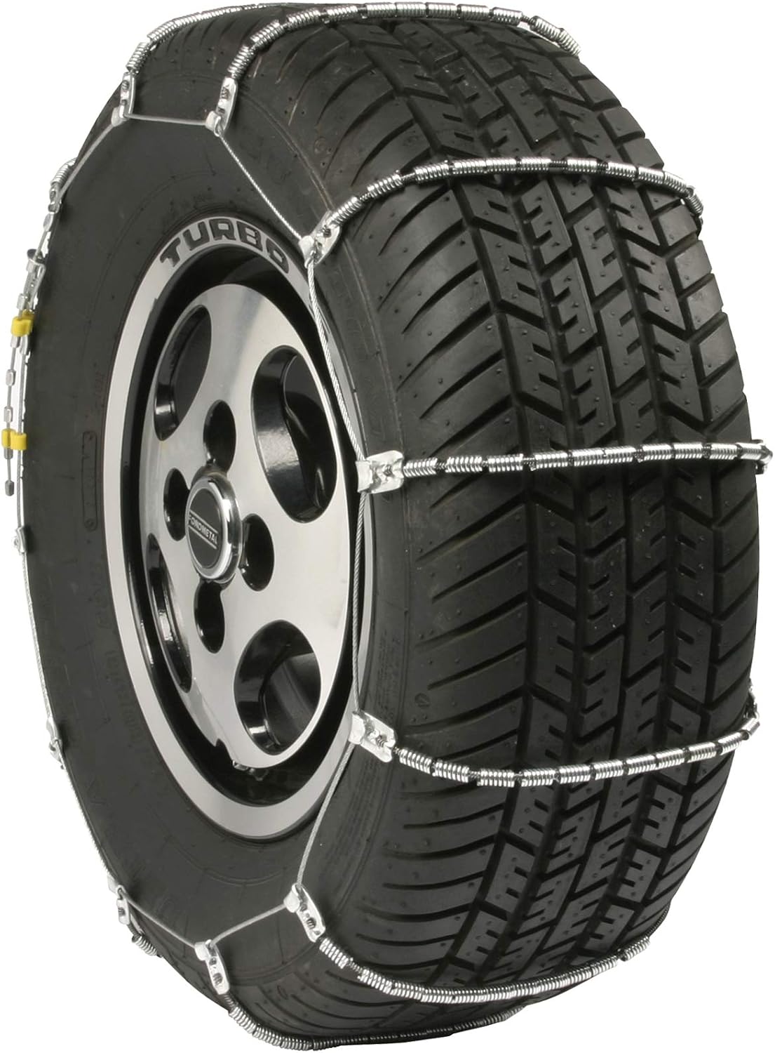 SC1032 Radial Chain Cable Traction Tire Chain, Silver, Set of 2