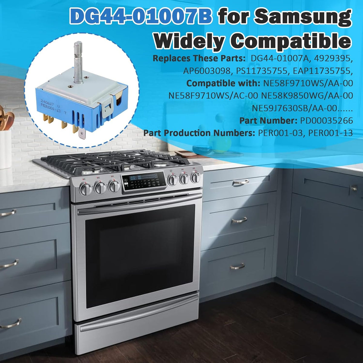 DG44-01007B DG44-01007A PER001-13 Per001-03 Range Surface Element Switch