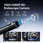 DEPSTECH Endoscope Camera with Light, Dual Lens Inspection Borescope 16.5FT