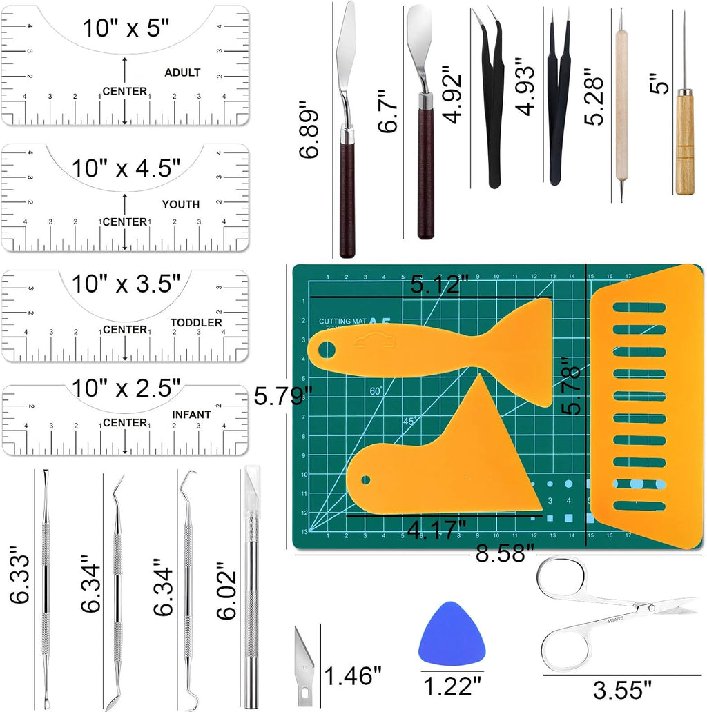 30 PCS Weeding Tools for Vinyl, Precision Craft Tools Set | Weeding Tools for Weeding Vinyl, DIY Art Work Cutting