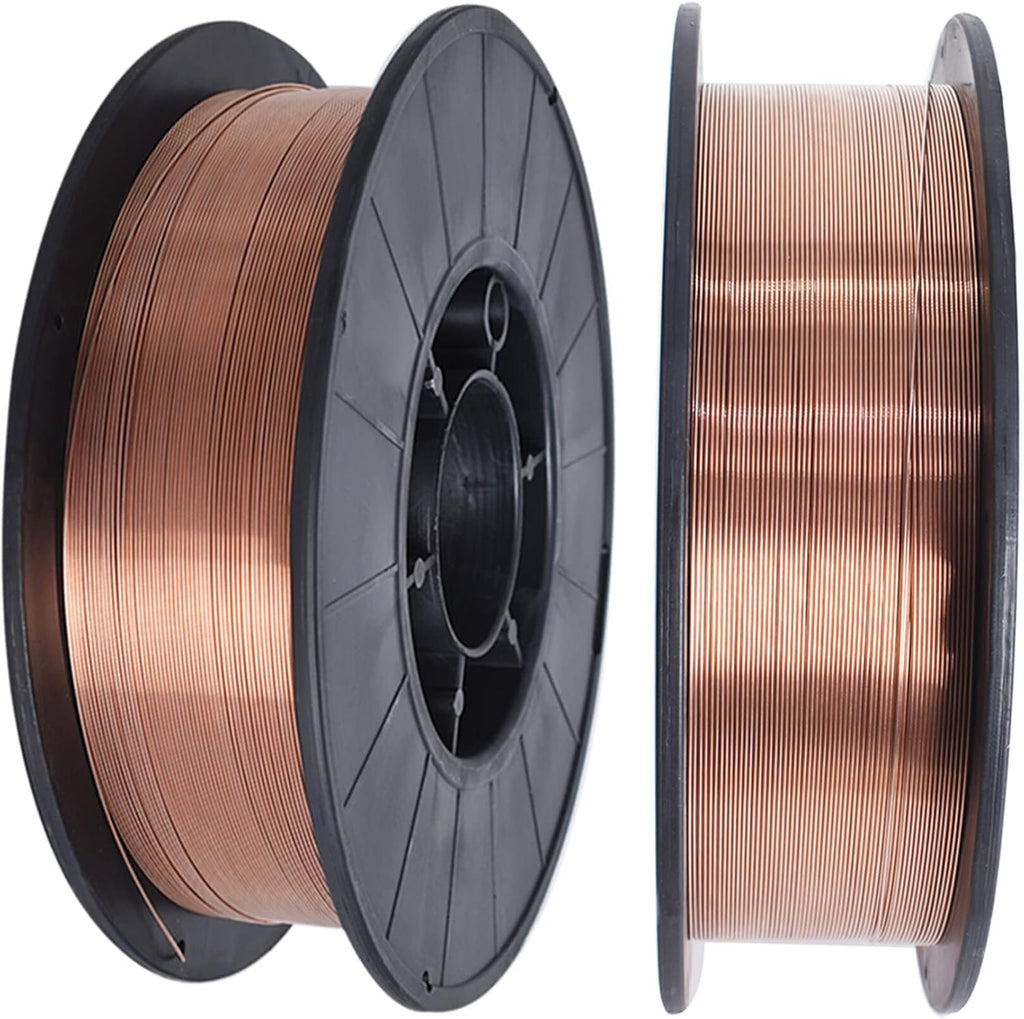 kimllier 2 Pack ER70S-6 Solid Mig Welding Wire 0.030In (0.8MM) 11Lbs Spool