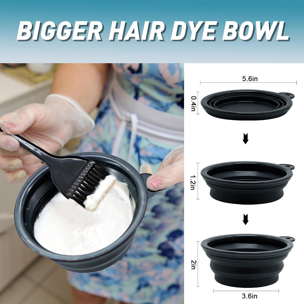 19 Pcs Professional Hair Bleach Kit Hair Coloring Products with Hair Dye Brush, Hair Color Bowl, Hairclips