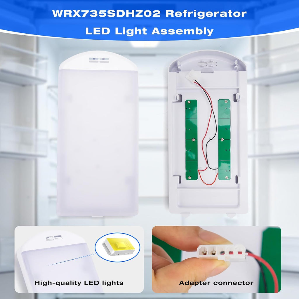 WRX735SDHZ02 Light Compatible with Whirlpool Refrigerator WRF555SDFZ11