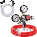 Dual Gauge CO2 Regulator CGA320 Gas Regulator Kegerator CO2 Regulator Beer Keg Regulator Include Ball Lock Gas&liquid